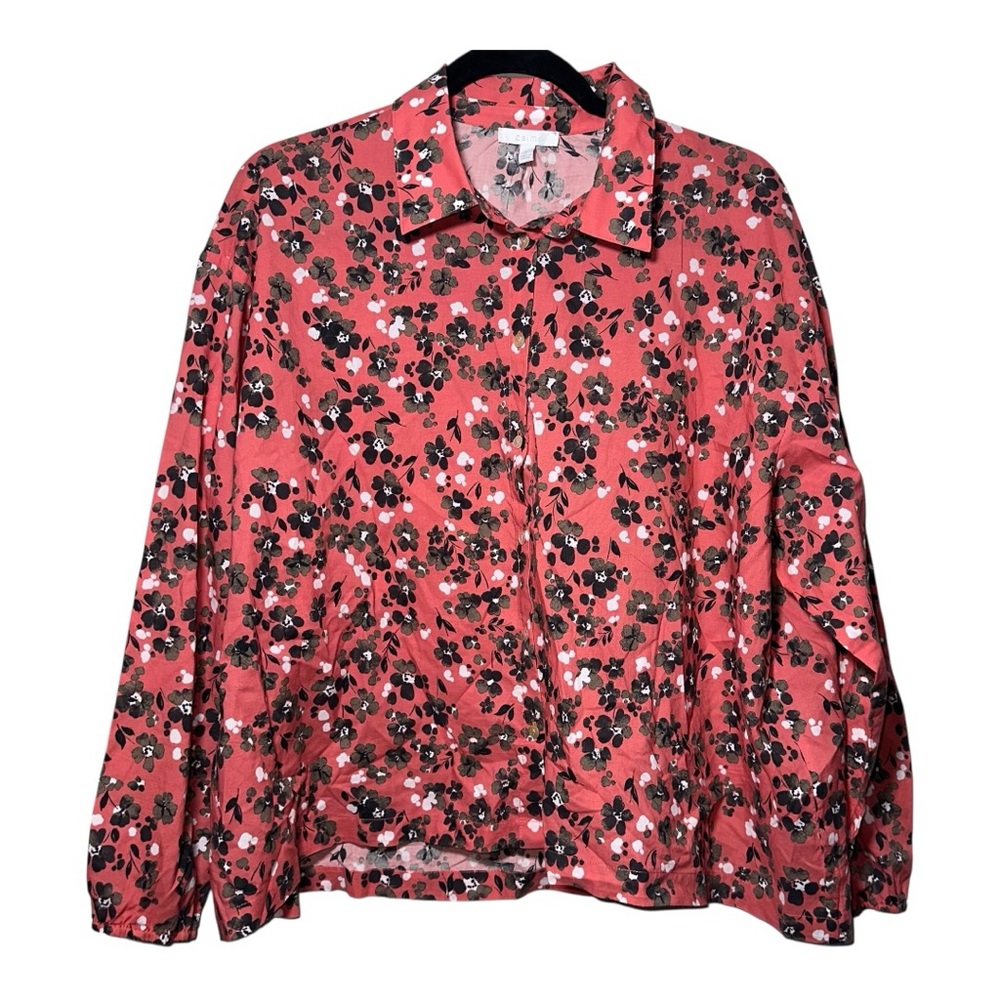 Johnny‎ Was Calme Floral Blouse Small Boho Lightweight Cotton Top NWOT
